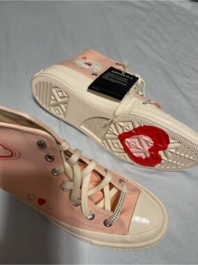Converse Chuck 70 Hi Sneakers - Pink and Cream